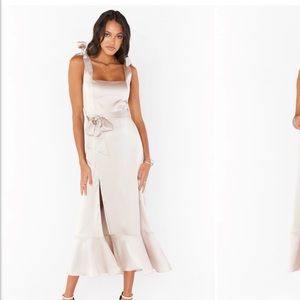 Show Me Your Mumu Claire MIDI Show me the Ring Satin